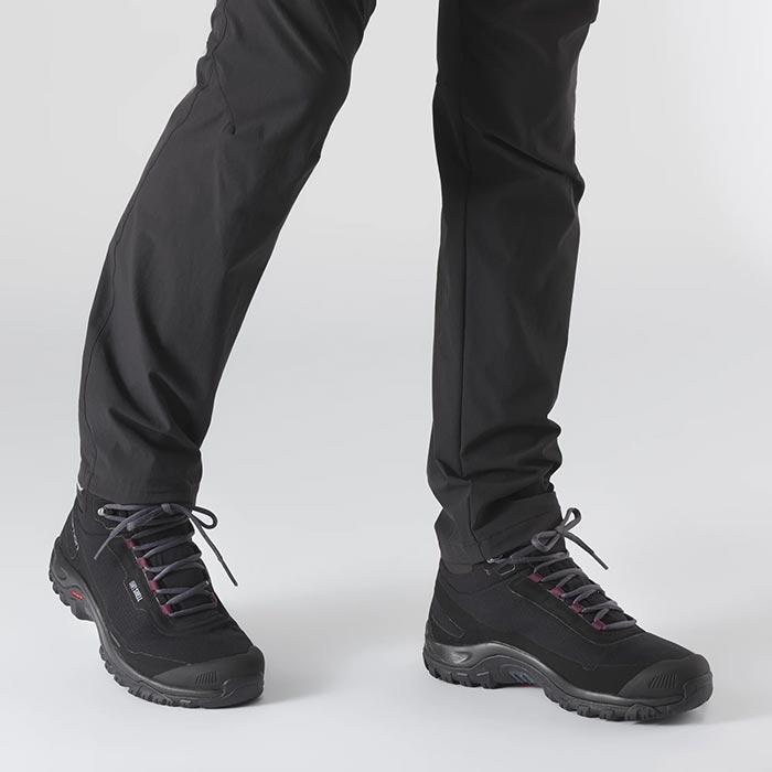 Salomon Shoes Shelter Cs Wp W Black Ebony Wine T