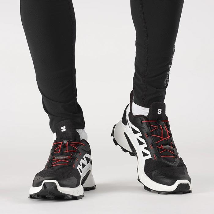 Salomon Supercross 4 Black White Fiery Red