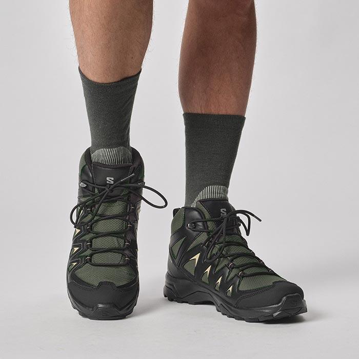 Salomon Shoes X Braze Mid Gtx Ubnchi Black Slagr