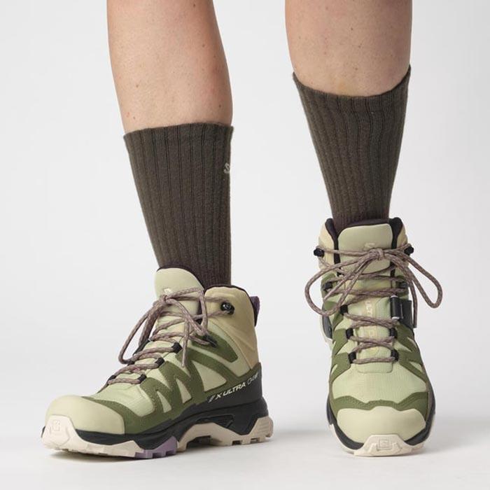 Salomon Shoes X Ultra 4 Mid Gtx W Alfalf Dlicgr