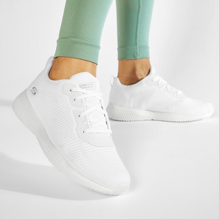 Skechers Bobs Squad Tough Talk 32504 Wht